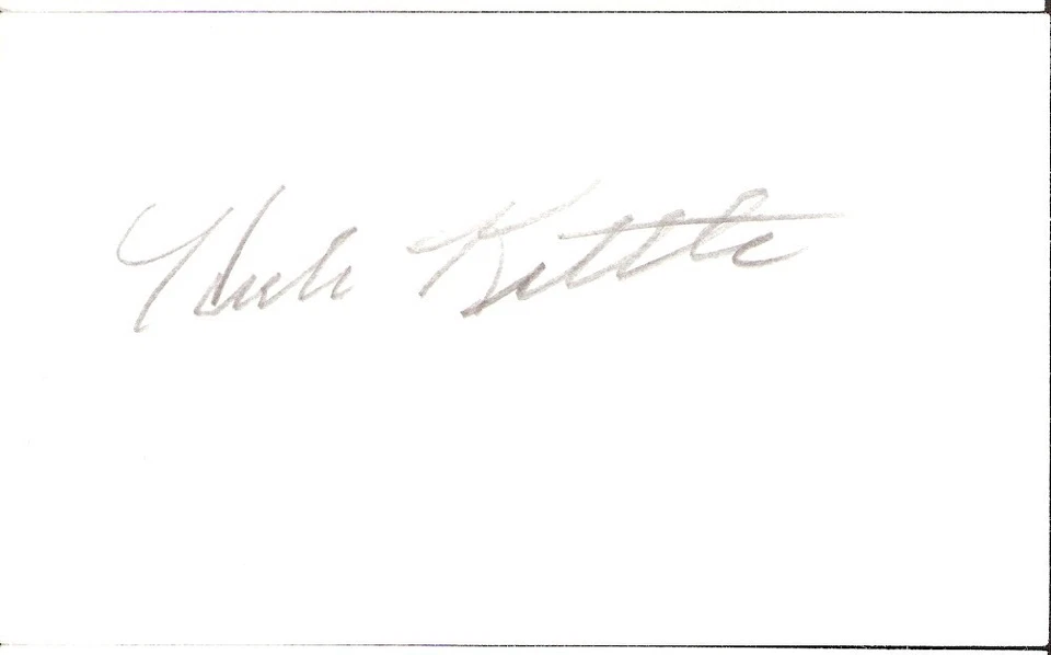 Autographed 3x5 Index Card - Hub Kittle Minor League Pitcher Astros Cards (d'04) - Image 1 of 1