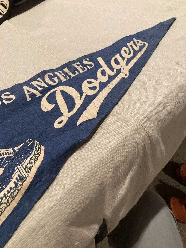 Raro banderín de los Dodgers de Los Ángeles Foto 1 de 3