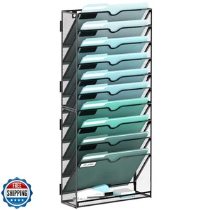 SUPEASY Organizador de Archivos de Pared de 11 Niveles, Archivos de Pared Colgantes para Papeles, Carpetas, - Imagen 1 de 5