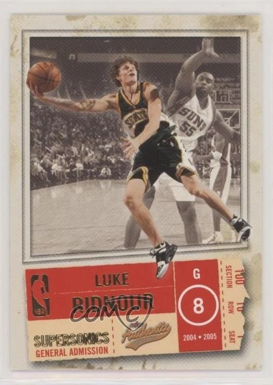 2004-05 Fleer Authentix General Admission /100 Luke Ridnour #33 - Image 1 of 2