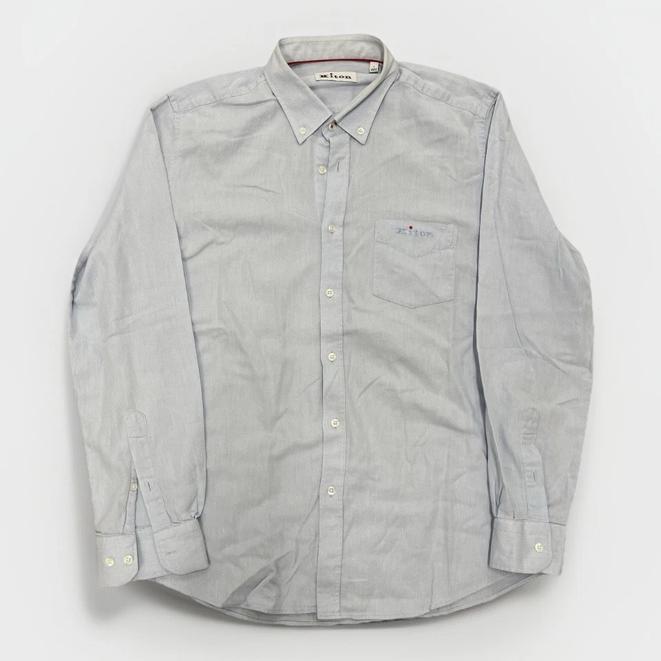 Kiton manga larga con cuello abotonado talla grande Foto 1 de 4