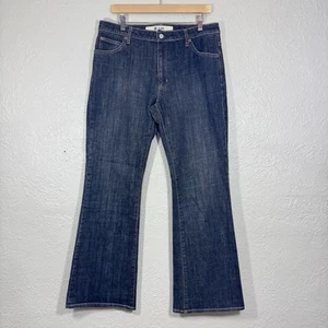 Vtg Y2K GAP Flare Jean 12 Stretch Denim Hi Rise Dark Festival Street Grunge 00s - Picture 1 of 12