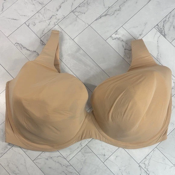 NWOT Catherines Womans Full Coverage Bra Nude Lightly Lined UNDERWIRE 54DDD - Image 1 of 4