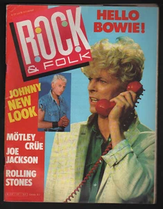 ROCK & FOLK 231/1986 FRENCH MAG QUEEN BOWIE HALLYDAY + POSTER ROLLING STONES - Foto 1 di 1