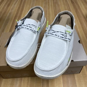 Hey Dude Womens Lace Up Wendy Star white Loafer Shoes UK 7 New Boxed - Picture 1 of 3