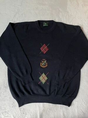 Suéter Isla Esmeralda Golf Irlandés Clásico Apliques Bordado Pullover XL Foto 1 de 4