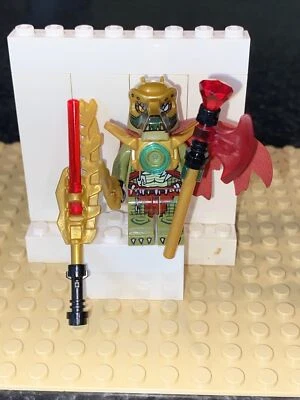LEGO Minifigur Figur Legends of Chima Crominus Feuer Waffe Eis Krokodil - Image 1 of 2