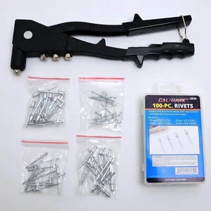 160 pcs Pop Riveter Set Rivet Gun Blind Rivets Assortment Kit Heavy Duty - Picture 1 of 2