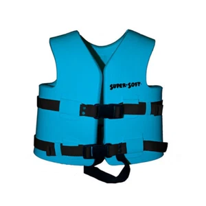 Texas Rec Super Soft Vinyl-Coated X-Small Child's Life Jacket - Marina Blue - Picture 1 of 5