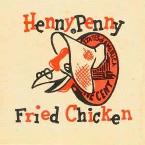 HENNY PENNY FRIED CHICKEN HENNE CENT LOGO 12" STRAPAZIERFÄHIG HERGESTELLT IN DEN USA METALL ADV-SCHILD - Bild 1 von 1