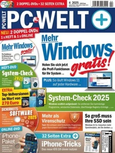 PC WELT PLUS + 2 DVD - April 2025 - Neupreis 8,99€ OVP - Bild 1 von 1