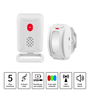 Door sensor chime welcome PIR motion adjustable volume wireless shop door sensor - Imagen 1 de 18