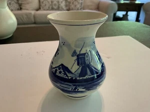 Delft Holland kleine Vase signiert - Bild 1 von 4