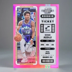 2022 Contenders Optic Ochai Agbaji Pink Rookie Ticket /75 - Raptors 🔥 - Picture 1 of 2