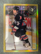1998-99 O-Pee-Chee Chrome Refractor #9 Jason Woolley Buffalo Sabres