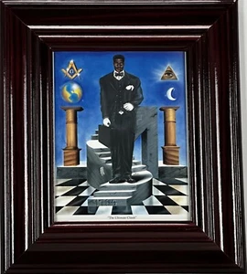 JAY The Ultimate Climb Print Framed Prince Hall African American Freemason 1784 - Picture 1 of 8