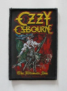 OZZY OSBOURNE - THE ULTIMATE SIN - Official Woven Patch - Picture 1 of 2