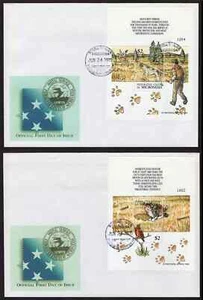 MICRONESIA, SCOTT # 410-411, SET 2 FDC COVERS DOGS & CATS, DOMESTIC ANIMALS 2000 - Picture 1 of 3