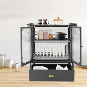 Multifunctional Kitchen Storage Cabinet Dish Cabinet Kitchen Countertop Cabinet - Picture 1 of 17
