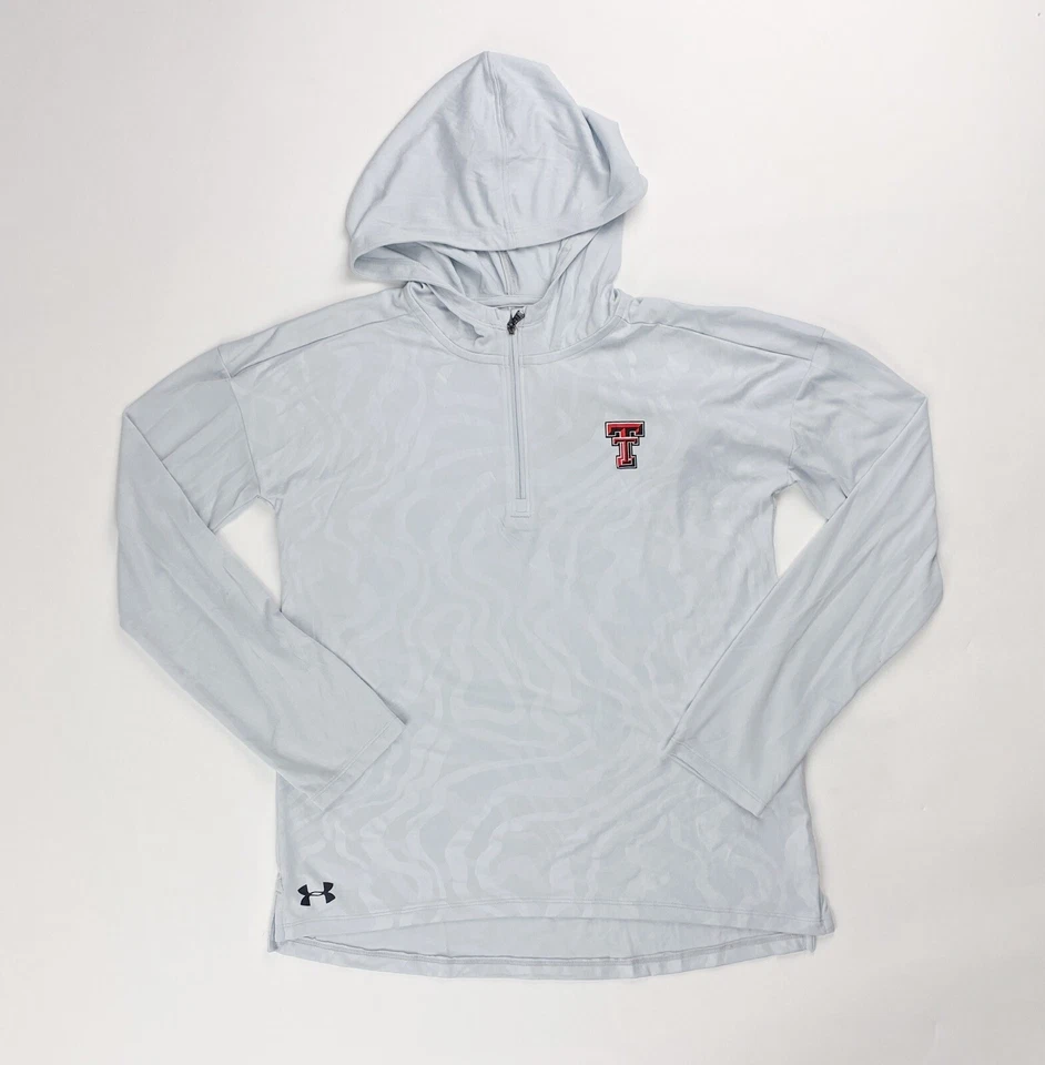 Under Armour Woman Shirt Size Small Quarter Zip Pullover Texas Tech