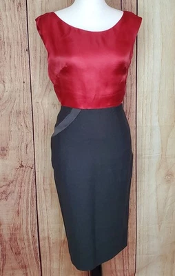 Jesús del Pozo Red Asymmetric Top BNWT 100% Silk Made in Spain EU 38 UK 8 -  10  - Image 1 of 4