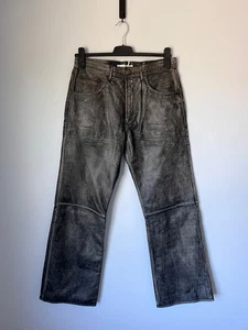 Pantalones de cuero lijado Acne Studios 2021 $1800 - talla 48 - negros - NUEVO - Imagen 1 de 10