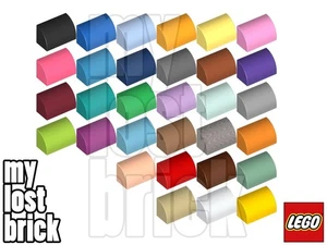 LEGO - Part 37352 - Slopes Curved 1x2x1 + NEW + SELECT COLOUR / QUANTITY - Picture 1 of 32