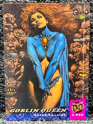 1994 Fleer Ultra Marvel X-MEN - GOBLIN QUEEN #130 - SUPER-VILLAINS - Image 1 of 2