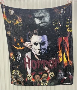 Halloween Horror Scary 40x50 Inch Throw Blanket Cover Soft Bedding Gift - Picture 1 of 3