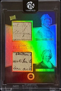 Martha Washington Abigail Adams Dual Relic 2024 Pieces of the Past DJR Verified - Picture 1 of 2