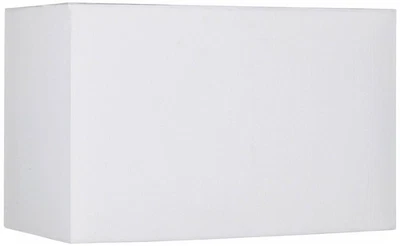Pantalla de lámpara de tapa dura rectangular mediana blanca 16" de ancho x 8" de profundidad x 10" de alto Foto 1 de 4
