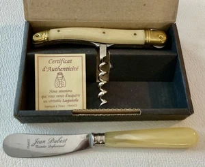 Sacacorchos Laguiole y cuchillo de mantequilla Jean Dubost - Imagen 1 de 8