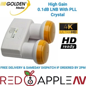 Universal 6 Grad 0,1 dB Twin PLL Monoblock LNB Astra 1 & Hotbird KOSTENLOSER Versand - Bild 1 von 4