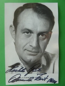 Alexander Kerst † 2010, cartolina autografata 1966 - Foto 1 di 1