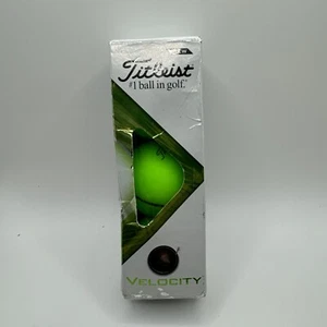 Titleist Velocity Golf Balls 3 Pack White New in Box - Picture 1 of 3