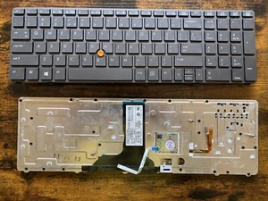 HP 8760W 8770W US keyboard with Backlight Backlit 688738-001 701978-001 or D61 - Picture 1 of 5