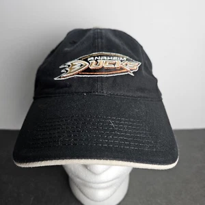 Anaheim Ducks Adult Black Strapback Hat Cap NHL Hockey LA Drew Pearson MKT - Picture 1 of 9