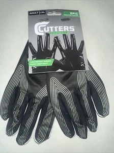 Cutters Football epische Empfängerhandschuhe Erwachsene L/XL - klebrige Griffhandfläche - Bild 1 von 2