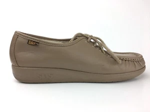SAS Siesta Tripad Comfort USA Orthotic Walking Oxfords Bone Cream Women 8N Shoe - Picture 1 of 7