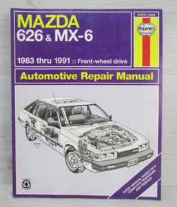 MAZDA 626 HAYNES REPAIR MANUAL 61041 1983-1991 MAZDA 626 and MX-6 SERVICE SHOP - Picture 1 of 6