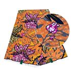 Vibrant Floral African Dress Fabric Wholesale Option Soft Cotton Material