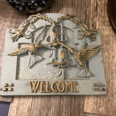 Placa de latón vintage Flora Fauna 1993 California Ritter Corp Susan Chinn-Jurist Foto 1 de 4