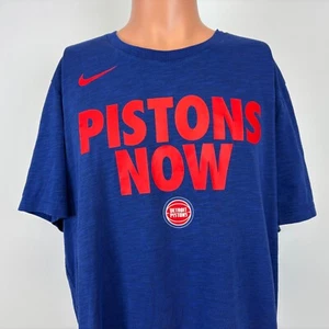 Nike Detroit Pistons T Shirt Mens Size XL NBA Basketball Dri Fit Performance - Picture 1 of 5