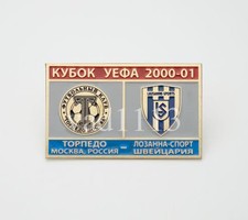 Football pin Torpedo Russia - FC Lausanne–Sport Switzerland 2000-01 UEFA CUP