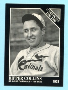 1991 The Sporting News # 656 Ripper Collins -- Cardinals -- Box 125