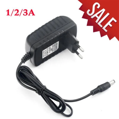 12V 2/3A AC/DC 24W Trafo Netzadapter Steckernetzteil Ladegerät LED Streifen NEU - Bild 1 von 4