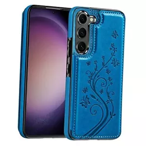 for Samsung Galaxy S24 Wallet Phone Case with Samsung Galaxy S24 - 6.2" Blue - Picture 1 of 7