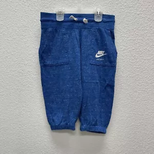 Nike Dri-Fit Youth Small Girl’s S BLUE Cropped Athletic Leggings Running 728403- - Picture 1 of 5