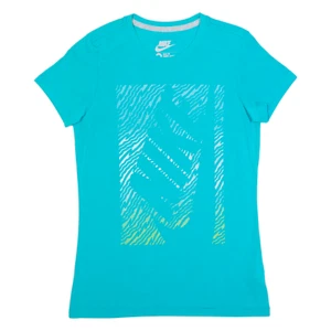 NIKE Slim Fit Womens T-Shirt Blue M - Picture 1 of 6