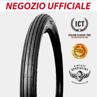 ITALIAN CLASSIC TIRE 2.50-18 gomme rigato MORINI CORSARO 125 ORIGINAL ICT / NO CHINA OMOLOGATI 2.50